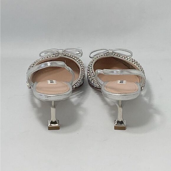 Miu Miu Jeweled Slingback Glitter Pumps size 37 - Picture 5 of 13